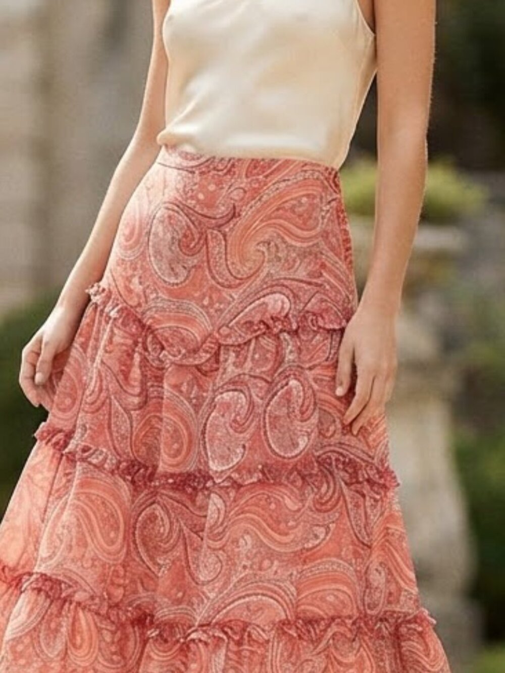 THE LIMITED Woman 100%‎ Silk Long Sz 8 Multi-Color